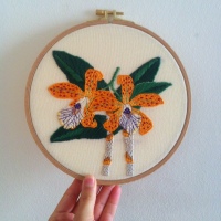 Embroidered Orchid